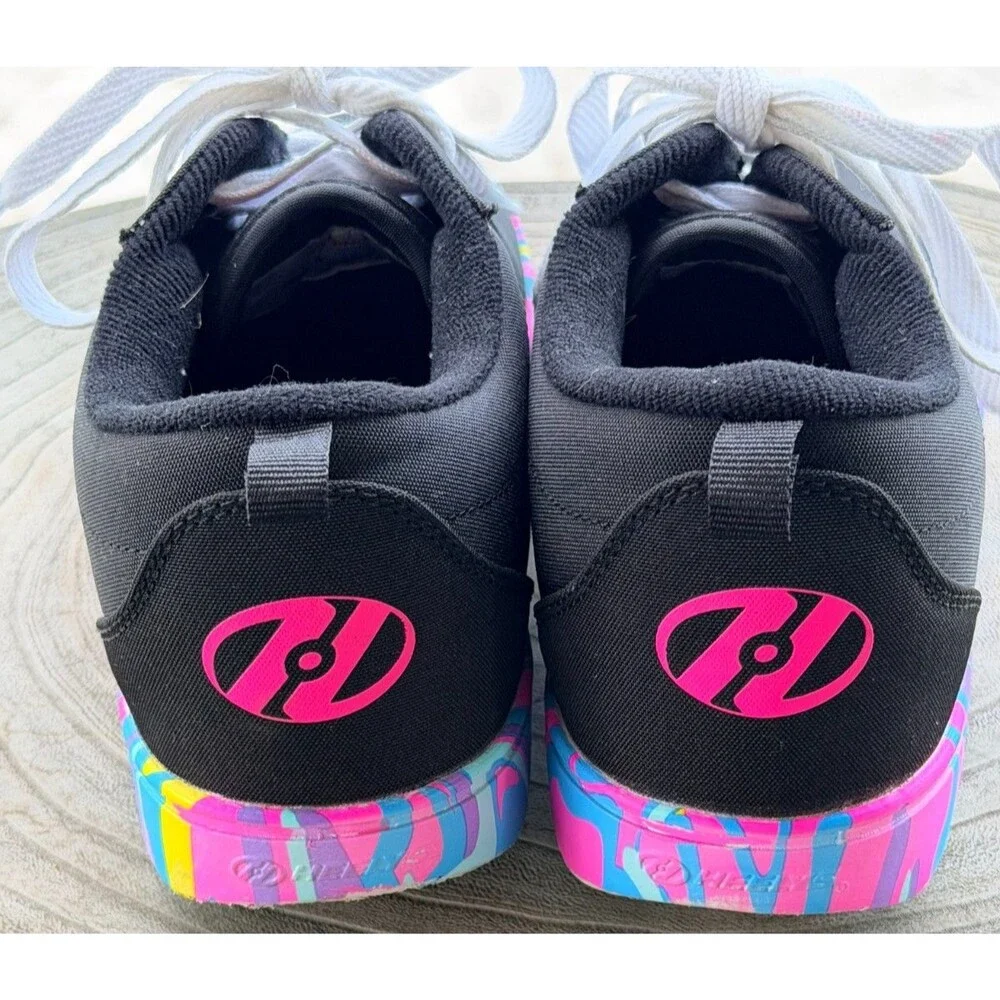 HEELYS GIRLS LITTLE KIDS/BIG KIDS PRO 20 PRINTS HE01090001 SKATE SHOES SZ 6Youth